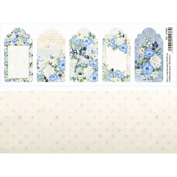 Лист с картинками 10х30 см "Небесная роса. Ярлычки" (ScrapMania)