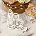 Украшение из чипборда "Ажурный уголок 3" (LeoMammy)
