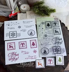 Штамп "Время снежинок", 4,5х4 см (AgiArt) Штамп "Время снежинок", 4,5х4 см (AgiArt)