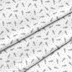 Отрез ткани 79х50 см "Веточки с точкой" (Cotton) Отрез ткани 79х50 см "Веточки с точкой" (Cotton)