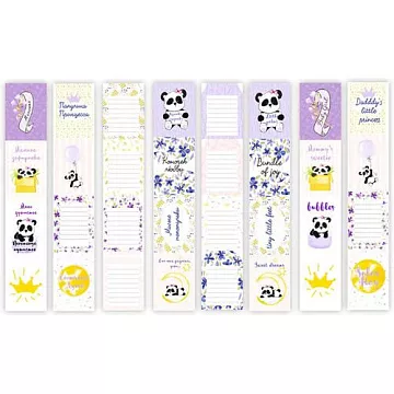 Набор карточек 5х30 см "My little baby girl" на английском и русском (Фабрика Декору)