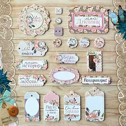 Набор цветного чипборда "Девичья тайна" (ScrapMania) Набор цветного чипборда "Девичья тайна" (ScrapMania)