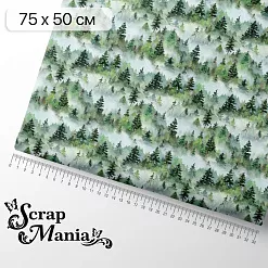 Отрез ткани 75х50 см "Лукоморье. Лес дремучий" (ScrapMania)