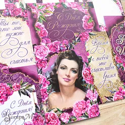 Набор карточек "Пионовый роман" (ScrapMania)