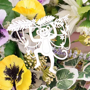 Чипборд "Обезьянка 1", 9х7 см (LeoMammy)