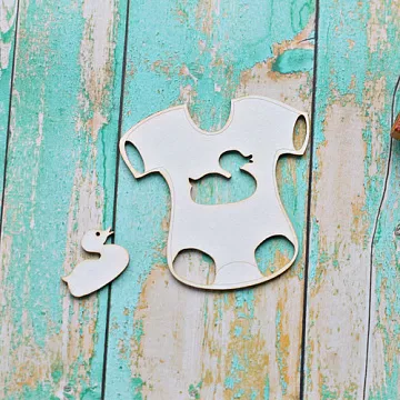 Набор украшений из чипборда "Бодик и уточка 2" (ScrapКрым)