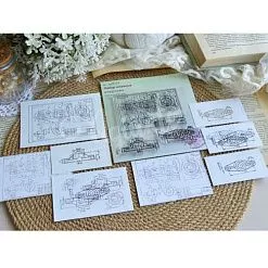 Штамп "Чертеж", 9х6,5 см (AgiArt)