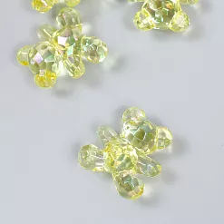 Акриловое украшение "Мишка желтый", 3х3 см (АртУзор)