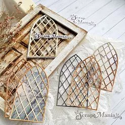 Нож "Окна. Решетчатый витраж", 3,8х7,3 см (ScrapMania)