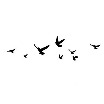 Штамп "Фон полет птиц" (Студия "Елена")