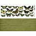 Лист с картинками 10х30 см "Зеленые бабочки" (ScrapMania)