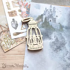 Чипборд "Волшебник. Шейкер. Лампа. Маленькая" (ScrapMania)