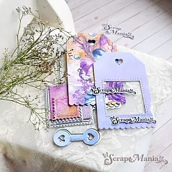 Нож "Конверты. Ярлык с рамками", 6,2х10 см (ScrapMania) Нож "Конверты. Ярлык с рамками", 6,2х10 см (ScrapMania)