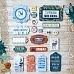 Набор цветного чипборда "Дневник туриста" (Scrapmania)
