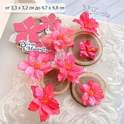 Нож "Азалия. Цветы", 2,5х4 см (ScrapMania)