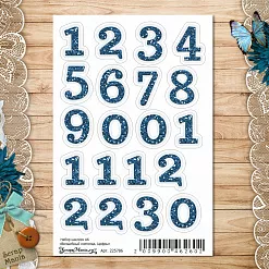 Набор наклеек А6 "Волшебный снегопад. Цифры" (ScrapMania)