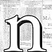 Буква-оверлей "n", 1 лист (Daisy d's) Буква-оверлей "n", 1 лист (Daisy d's)