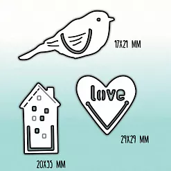 Нож "Скрепочки", 4,8х2,5 см (MimiCut) Нож "Скрепочки", 4,8х2,5 см (MimiCut)