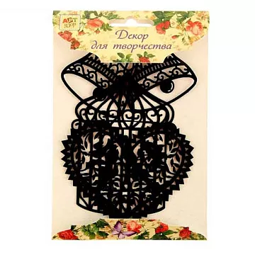 Набор бархатных вырубок "Клетка и сердце" (АртУзор)