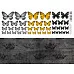 Лист с картинками 10х30 см "Элитный клуб. Бабочки" (ScrapMania)