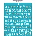 Трафарет "Буквы и цифры", 21х23 см (CraftStory)