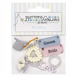 Набор пуговиц "Жених и невеста" (Buttons Galore)