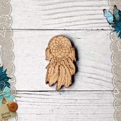 Деревянное украшение "Этника. Ловец снов", с гравировкой (ScrapMania)
