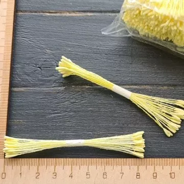 Тычинки "Удлиненные. Светло-желтые", 25 шт (AgiArt)