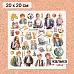 Калька 20х20 см "Школьная жизнь 23", плотность 110 гр/м2 (ScrapMania)