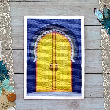Тканевая карточка "Сердце востока. Солнечная дверь" (ScrapMania)
