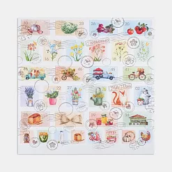 Бумага 20х20 см "Марки" (АртУзор) Бумага 20х20 см "Марки" (АртУзор)