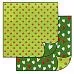 УЦЕНКА Бумага "Цветочки и сердечки на зеленом" (Stamperia) УЦЕНКА Бумага "Цветочки и сердечки на зеленом" (Stamperia)