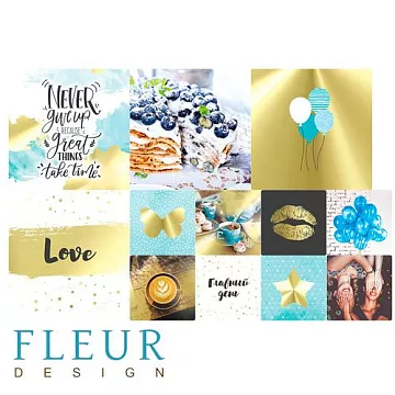 Набор карточек "Pretty tiffany 3" (Fleur-design)