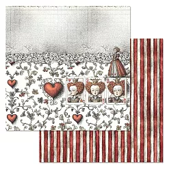 Бумага "Алиса и Чеширский кот. Безумная игра" (ScrapMania)