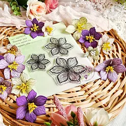 Штамп "Прекрасный клематис" (AgiArt) Штамп "Прекрасный клематис" (AgiArt)