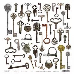 Бумага 30х30 см "Keys. Картинки для вырезания" (CraftO'clock)
