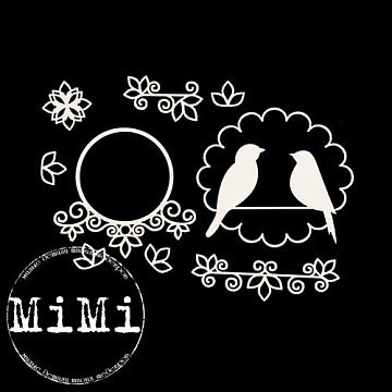 Набор украшений из чипборда "Ажур. Влюбленные" (MiMi Design)