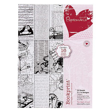 Набор бумаги А5 "Bookprint. Печатные страницы", 32 листа (DoCrafts)