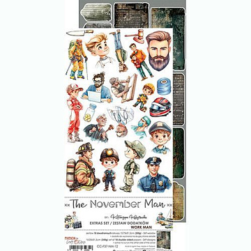 Набор бумаги 30х15 см "The November man. Work man", 18 листов (CraftO'clock)