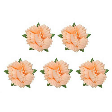 Набор цветов "Гвоздики, персиковые", 5 шт  (ScrapBerry's)