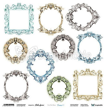 Бумага 30х30 см "Sunflowers. Frames 1" (ScrapAndMe)